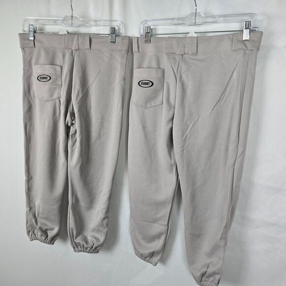 Bike Athletic Baseball Softball Pants Size Large 30" 32" Waist Gray 2 Pairs NWT - Picture 13 of 14